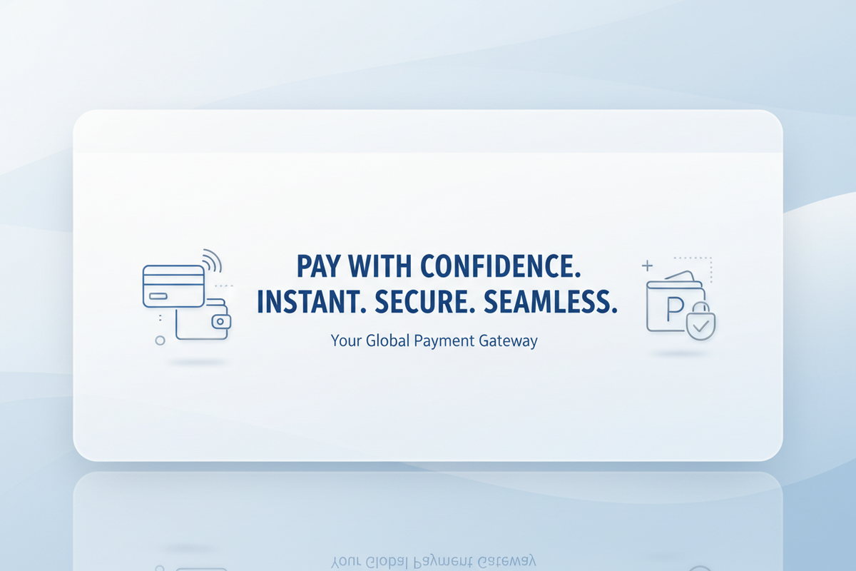 Payment gateway process illustration showing secure online transactions