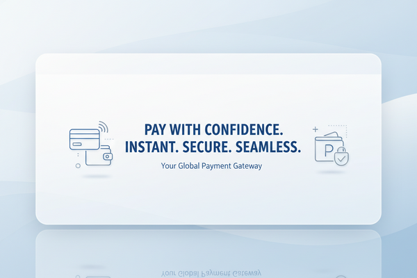 Payment gateway process illustration showing secure online transactions