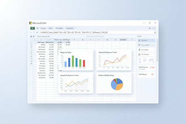 Excel for beginners tutorial showing spreadsheet formulas and data entry basics