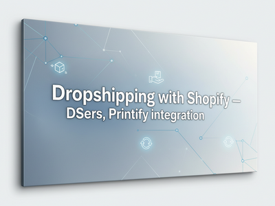 Shopify dropshipping setup showing DSers and Printify integration for product fulfillment